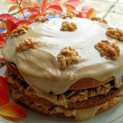 Canadian Maple Walnut Layer Cake With Fudge Frosting recipe