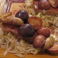 Garlic Pork Cutlets With Buttered Cabbage recipe