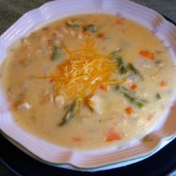 Creamy Chicken Asparagus Soup recipe