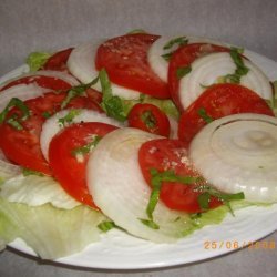 Onion and Tomato Salad (Salata Bonjon-E-Rhumi-E-Piaz) recipe