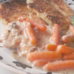 Skillet Chicken Breast Dinner With Savory Gravy and Vegetables recipe