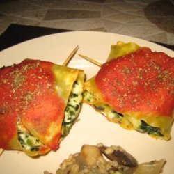 Spinach Lasagna Roll-Ups (Meatless) recipe
