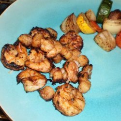 Chili Scallop and Shrimp Kebabs recipe
