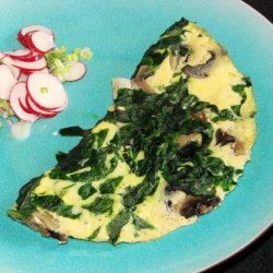Nif's 1 Ww Pt. Light, Low Fat Mushroom Spinach Omelette (Omelet) recipe