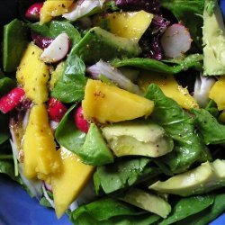 Spinach, Avocado & Mango Salad recipe