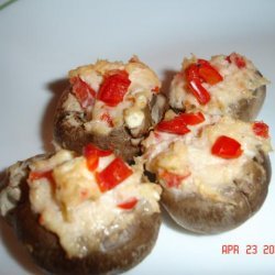 Light Cheesy Crab Stuffed Mushrooms recipe