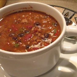 Three Bean and Beef Chili  (Light) recipe