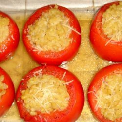Baked Tomatoes Stuffed With Orzo recipe