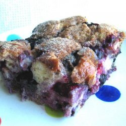 Bread Pudding With Blueberries recipe