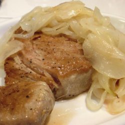 Sicilian Tuna Steaks in Onion Sauce recipe