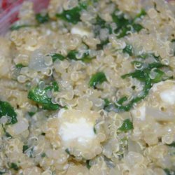 Quinoa With Spinach and Feta Cheese recipe