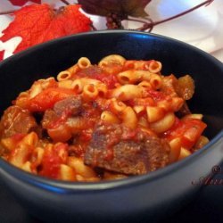 Macaroni Beef Stew recipe
