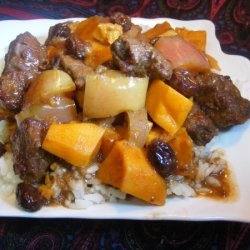 Beef Curry With Apples and Raisins recipe