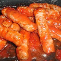 Glazed Sausages (with Tomato Soup) recipe