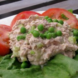 Easy Peas-Y Tuna Salad in Romaine Cups recipe