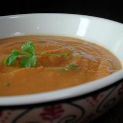 Curried Sweet Potato (Kumara) & Coriander Soup recipe