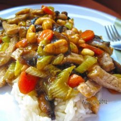 Honey Nut Pork or Chicken Stir-Fry recipe