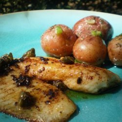 Snapper With Lemon, Capers and Baby Potatoes recipe
