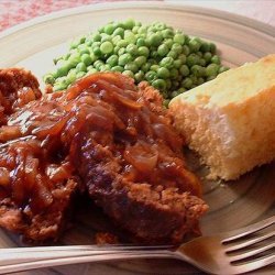 Bbq Meatloaf With Tangy Onion Topping recipe