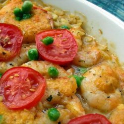 Orzo With Baked Shrimps recipe
