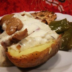 Stroganoff Stuffed Potatoes (Meatless) recipe