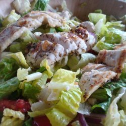 Greek Salad With Oregano Marinated Chicken recipe