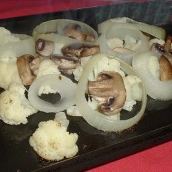 Cauliflower With Mushrooms and Onions recipe