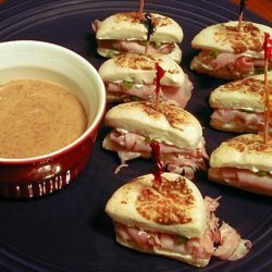 Ham-Filled Biscuits With Honey-Mustard Dipping Sauce recipe