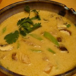 Asian Comfort Food (Coconut-Curry Chicken Noodle Soup) recipe