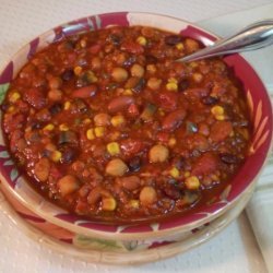 Crock Pot (Or Not) Vegetarian Chili recipe