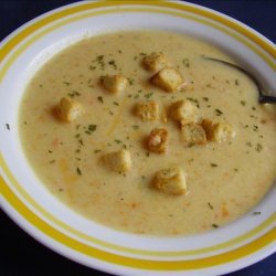 Cream of Cauliflower and Cheddar Soup recipe