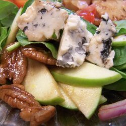 Port Wine Spinach Salad With Sweet and Spicy Pecans recipe
