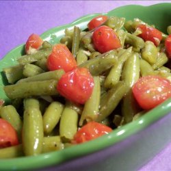 Sauteed Green  Beans and Cherry Tomatoes recipe