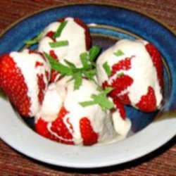 Fresh Strawberries With Brown Sugar Creme Fraiche Easy!!! recipe