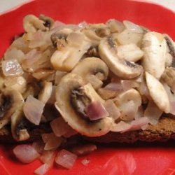 Olsmorgas (Open-Face Mushroom and Onion Sandwich) recipe