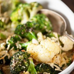 Cheesy Broccoli and Cauliflower recipe