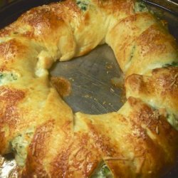 Spinach and Artichoke Wreath(Pampered Chef Copycat) recipe