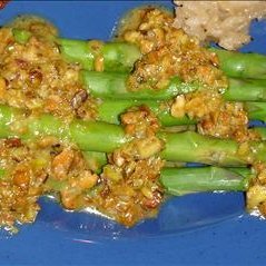 Pistachio Buttered Asparagus recipe