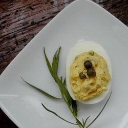 Deviled Eggs With Fresh Tarragon and Capers recipe
