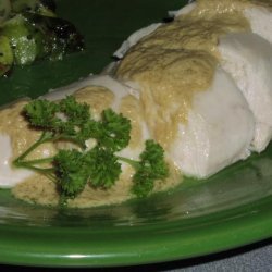 Chicken Breast With Mustard and Sesame Sauce recipe
