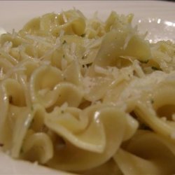Buttered Noodles With Eggs and Parmesan Cheese recipe