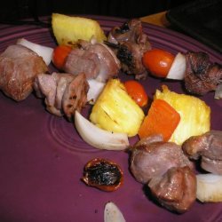 Anguilla Beef and Pineapple Kebabs from Longmeadow Farm recipe