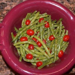 Green Beans and Tomatoes in a Pesto Vinaigrette recipe