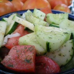 Refreshing Cucumber and Tomato Salad recipe
