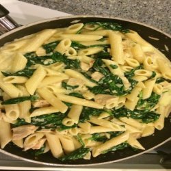 Ed's Leftover Chicken and Roasted Garlic Pasta recipe