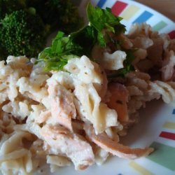 No-Guilt Creamy Salmon and Pasta recipe