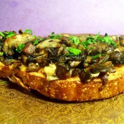 Three Mushrooms Crostini recipe