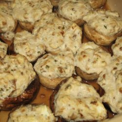 Seafood Stuffed Mushroom Caps recipe