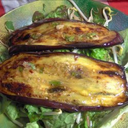 Eggplant Salad With Miso Ginger Dressing recipe