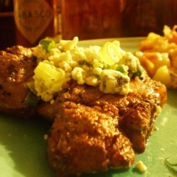 Marinated Steak With Blue Cheese recipe